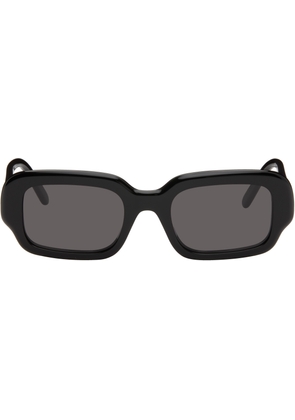 LOEWE Black Rectangular Slim Sunglasses