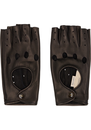 Valentino Garavani Black Biker Gloves