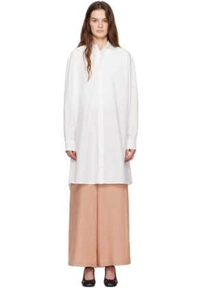 Baserange White Claude Shirt Midi Dress