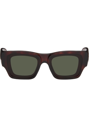 LOEWE Brown Paula's Ibiza Goggle Rectangle Sunglasses