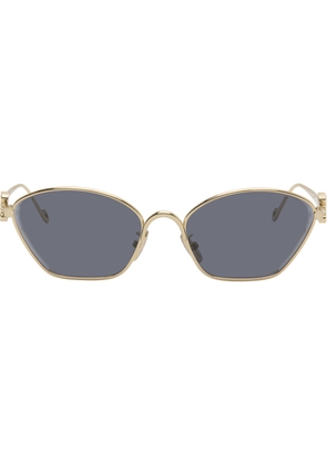 LOEWE Gold Anagram Hexagonal Cat-Eye Sunglasses