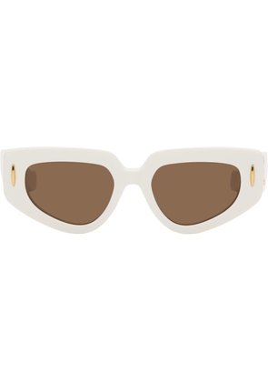 LOEWE White Small Butterfly Screen Sunglasses