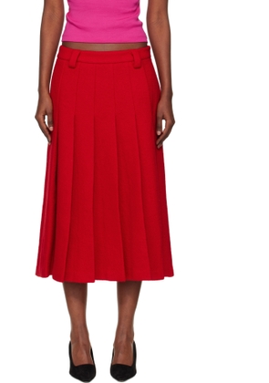 Hai Red Paulette Midi Skirt