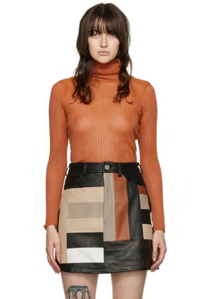 Maiden Name SSENSE Exclusive Orange Karri Turtleneck