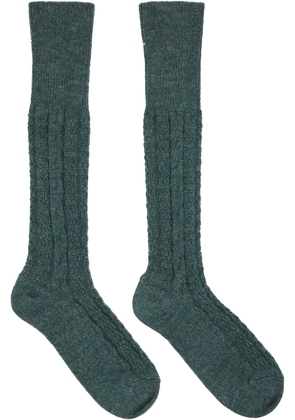 Maison Margiela Green & Gray Bootleg Socks