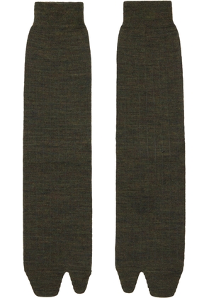 Maison Margiela Green Bootleg Tabi Socks