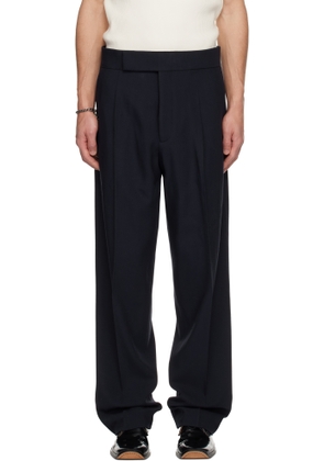 Fear of God Navy Wool Straight Leg Trousers