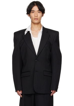 VETEMENTS Black Biker Tailored Blazer