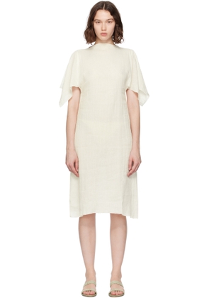 Baserange Off-White Folio Midi Dress