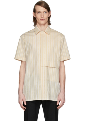 1017 ALYX 9SM Beige & White Logo Shirt