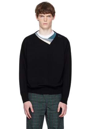 Kiko Kostadinov Black Vig Multi Collar Sweater