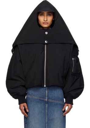 Jean Paul Gaultier Black 'The Hooded' Bomber Jacket