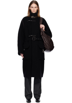 LEMAIRE Black Duffle Coat