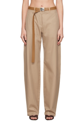 Max Mara Beige Bleu Trousers