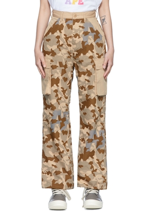BAPE Beige Cotton Trousers