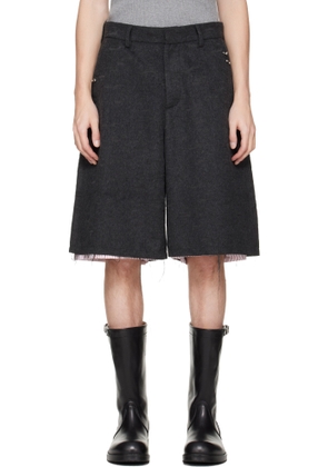 Charles Jeffrey LOVERBOY Gray Wide Tailored Shorts