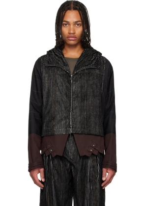 Kiko Kostadinov Black Estike Hooded Jacket
