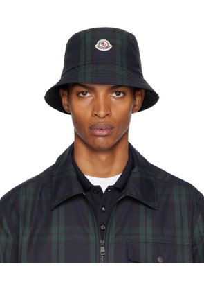 Moncler Navy & Black Reversible Bucket Hat