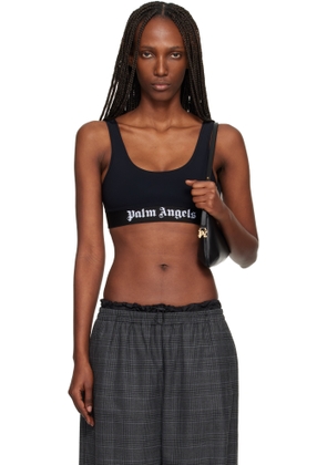 Palm Angels Black Classic Logo Sport Bra