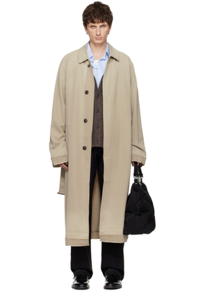 Maison Margiela Beige Belted Trench Coat