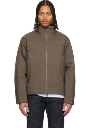 The North Face Brown TNF Range Hooded Down Jacket