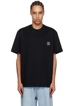 WOOYOUNGMI Black Cotton Back Logo T-Shirt