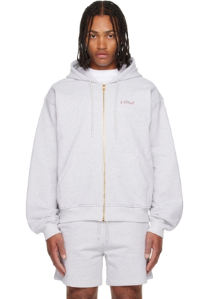 Casablanca Gray Classic Full Zip Hoodie
