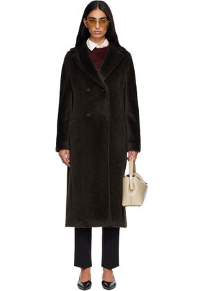 Max Mara Green Rosanna Faux-Fur Coat