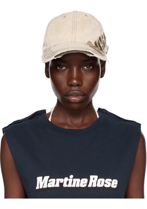 Martine Rose SSENSE Exclusive Beige Roll Back Cap