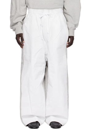 Hed Mayner Gray Painted Sweatpants