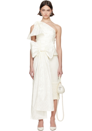 SUPER YAYA SSENSE Exclusive Bridal Capsule Beatrice Bow Top