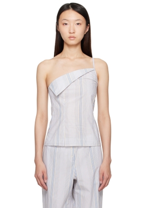 Paloma Wool Blue & White Jacuzzi Top