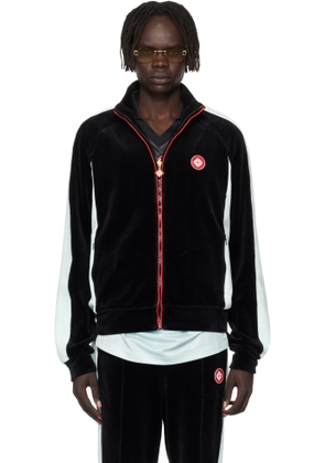 Casablanca Black Velour Track Jacket