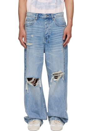 Ksubi Blue Maxx Striker Trashed Jeans