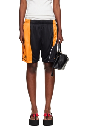 Martine Rose Black & Yellow Collage Football Shorts