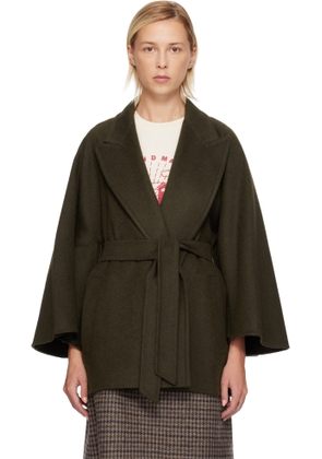Max Mara Khaki Verna Coat