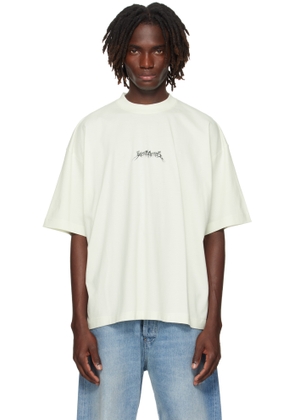 VETEMENTS Off-White Metal Logo Regular T-shirt