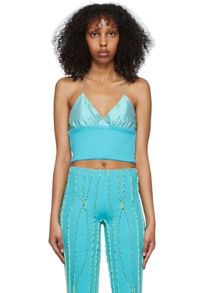 Helenamanzano SSENSE Exclusive Blue Tank Top