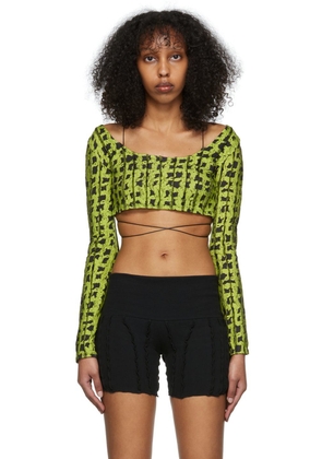 Helenamanzano SSENSE Exclusive Green Cuerda T-Shirt