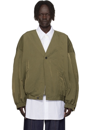 Hed Mayner Green Bomber Jacket