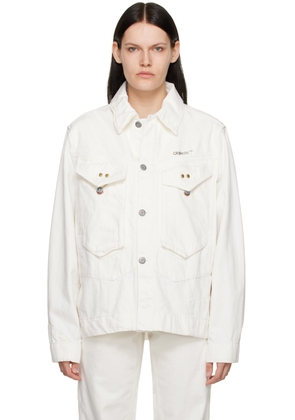Objects IV Life White Deadstock Denim Jacket