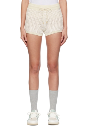 AMIRI Off-White Crochet Shorts