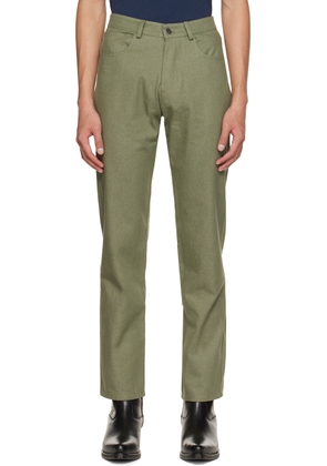 Carlota Barrera Khaki Straight Jeans
