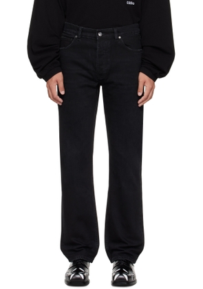 032c Black Down To Earth Straight Leg Jeans