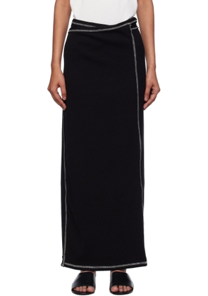 Baserange Black Brig Maxi Skirt