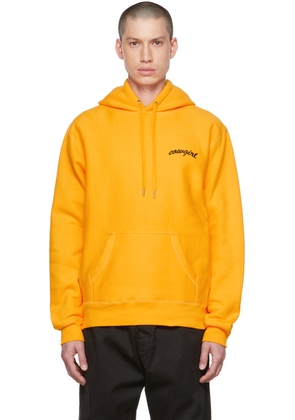 Cowgirl Blue Co Yellow Script Hoodie