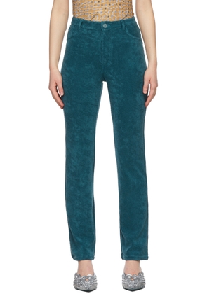 Maisie Wilen SSENSE Exclusive Green Mokumentary Trousers