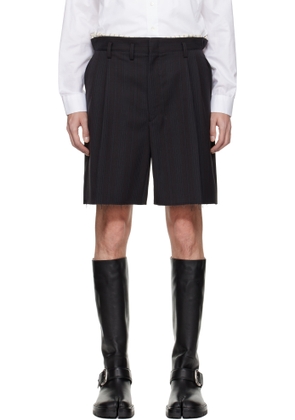 Maison Margiela Black & Blue Tailored Shorts