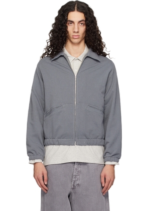 Lady White Co. Gray Textured Coach Jacket