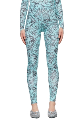 Maisie Wilen SSENSE Exclusive Blue Body Shop Leggings
